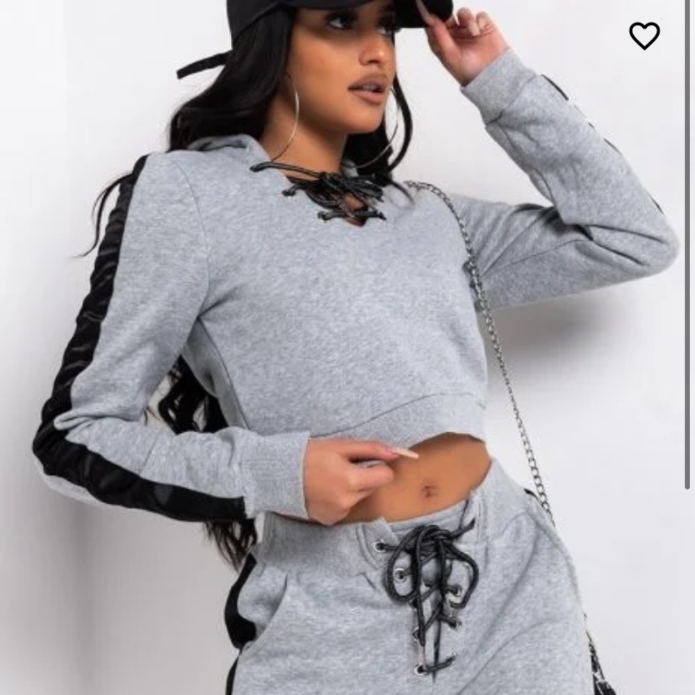 Lace Up Corset Hoodie
